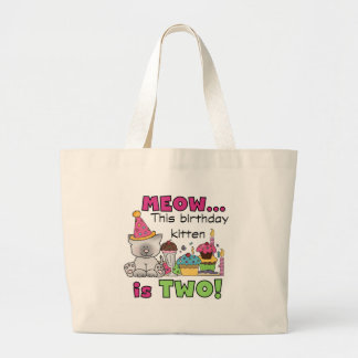 Andra Kitten Birthday Tshirts och presenter Jumbo Tygkasse