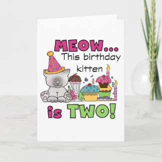Andra Kitten Birthday Tshirts och presenter Kort