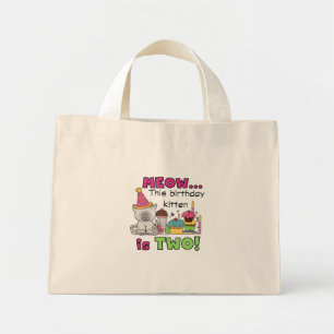 Andra Kitten Birthday Tshirts och presenter Mini Tygkasse