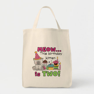 Andra Kitten Birthday Tshirts och presenter Tygkasse