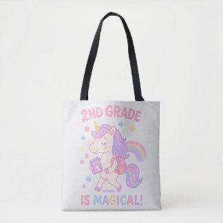 Andra Klass är Magic Back to school Unicorn Tygkasse