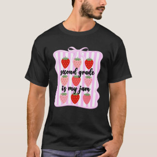 Andra klass är min grej Strawberry Söt 2:a klass T Shirt