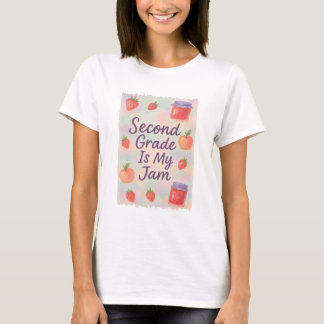 Andra klass är min sylt söta jordgubbs tillbaka ti t shirt
