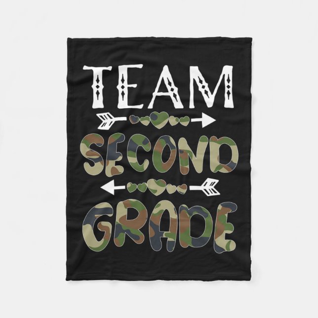 Andra Klass-Back to school, 1:a dagstidningen Camo Fleecefilt (Framsidan)