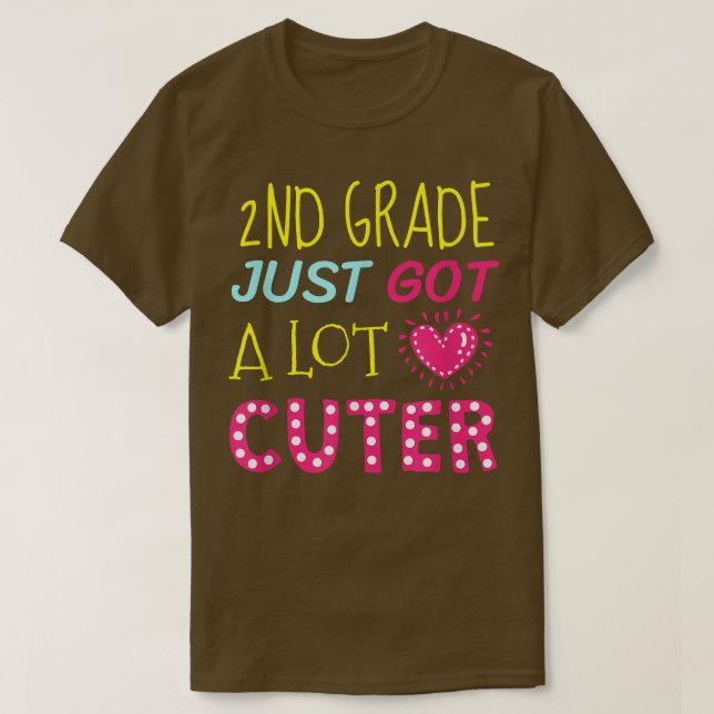 Andra Klass-Back to school-lärarna och Studenter T Shirt (Design framsida)