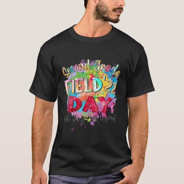 Andra Klass-Fält-dagen 2022: Låt spelen börja med  T Shirt (Framsida)