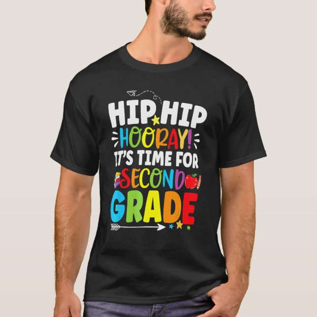 Andra Klass, första dagen, andra Klass Back to sch T Shirt (Framsida)