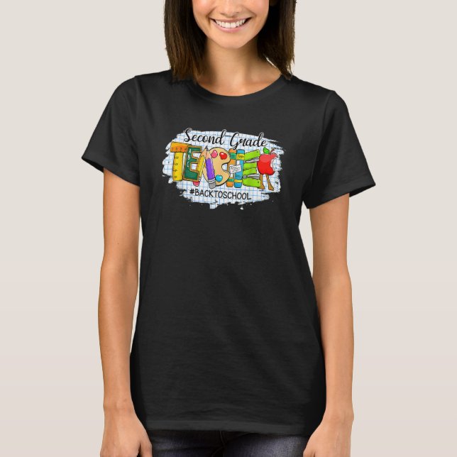 Andra Klass-lärardagen i Back to school T Shirt (Framsida)