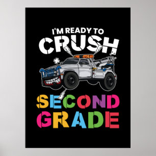 Andra Klass-läraren jag är Redo att krossa andra K Poster
