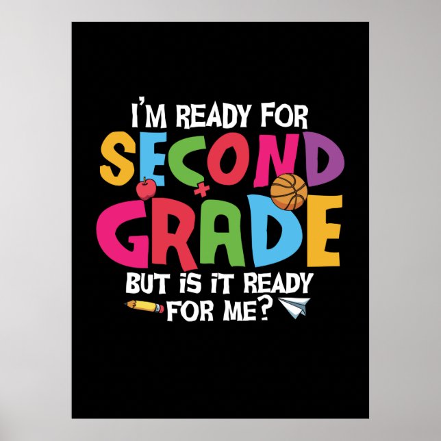 Andra Klass-läraren jag är Redo till andra Klass Poster (Framsidan)