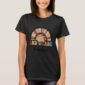 Andra Klass-läraren Teach Kärlek Inspire Boho Rain T Shirt