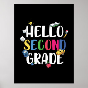 Andra Klass-lärarens Hej andra Klass Poster