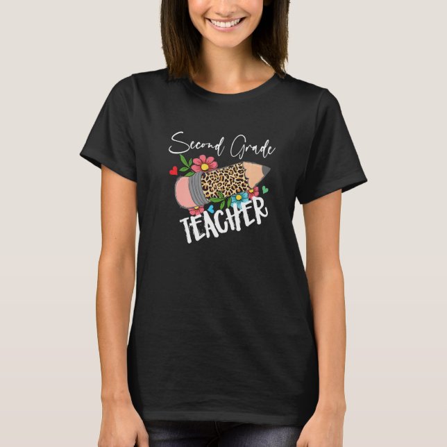 Andra Klass-leopardpennan andra Scho-dagen T Shirt (Framsida)