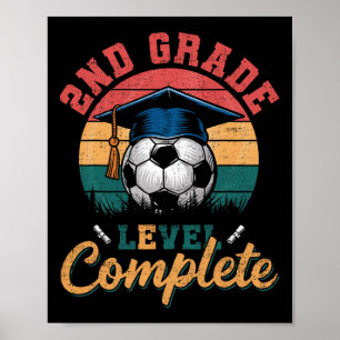 Andra Klass-nivån - fullständig fotbollsflicka för Poster