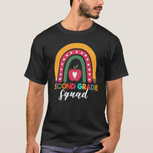 Andra Klass Regnbåge Girls Boys Lärargrupp 2:a G T Shirt