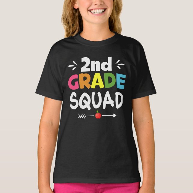 Andra Klass Squad Girl T Shirt (Framsida)