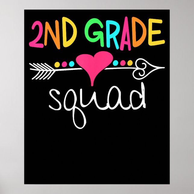 Andra Klass Squad Second Teacher Student Team Poster (Framsidan)