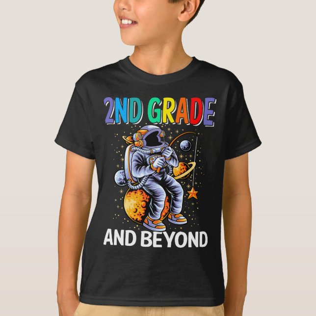 Andra Klass Tee Back to school Spaceman Space Älsk (Framsida)