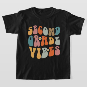 Andra Klass Vibes Back to school Groovy School T Shirt