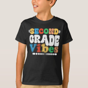Andra Klass Vibes Funny Back to school Groovy T Shirt