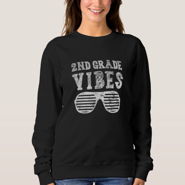 Andra Klass Vibes Lacheragrupp Student andra Klass T Shirt (Framsida)