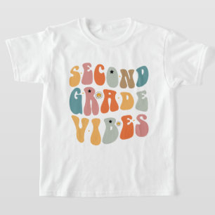 Andra Klass Vibes Tillbaka Till Skolan Groovy Skol T Shirt