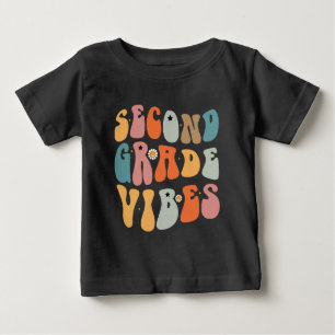 Andra Klass Vibes Tillbaka Till Skolan Groovy Skol T Shirt