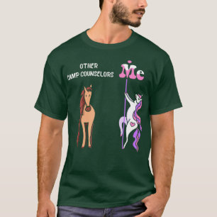Andra lägerrådgivare Me Tee Unicorn Camp Counselo