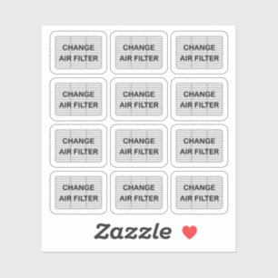 Ändra Luft-filteralternativ för påminnelsemeddelan Klistermärken