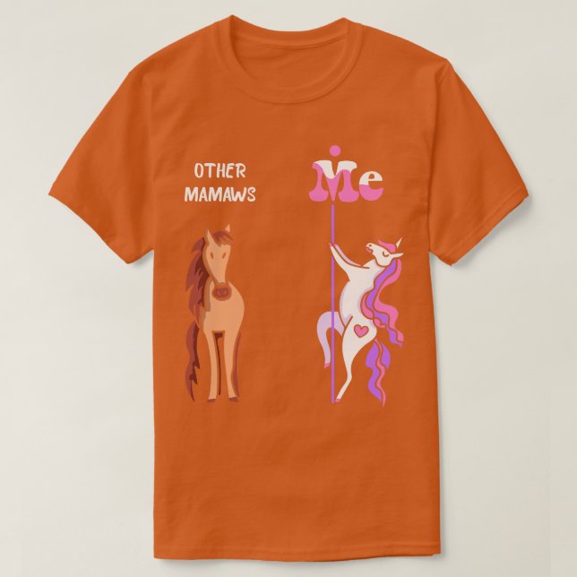 Andra mamawas Me Tee Unicorn Mamaw Funny Gift Idea (Design framsida)