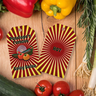 Ändra Märkrn för för salsa-avsökning för Berömd Presentetikett