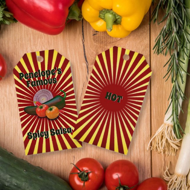 Ändra Märkrn för  för  salsa-avsökning för Berömd Presentetikett (Skapare uppladdad)