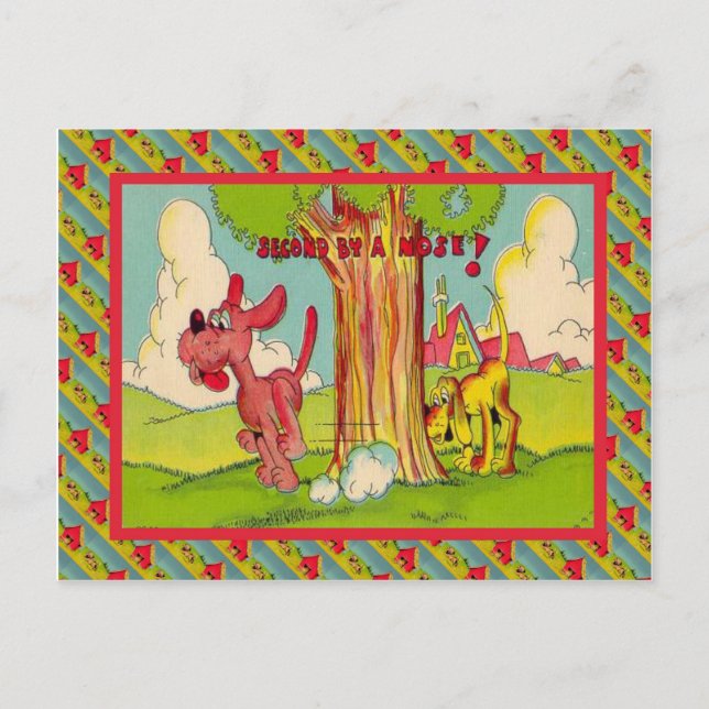 Andra med näsa vykort (Framsida)