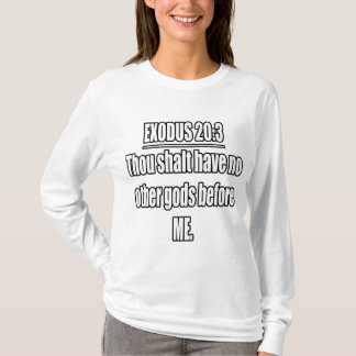 Andra Mosebok 20:3 KJV Bibelvers T Shirt