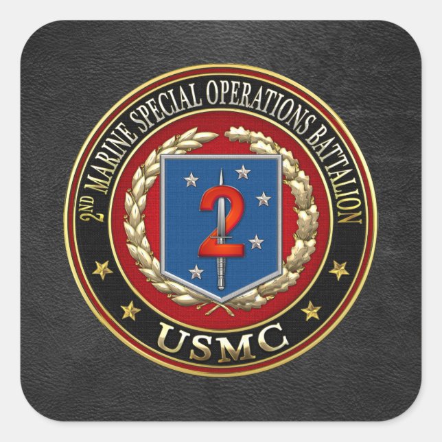 Andra MSOB [3D] Fyrkantigt Klistermärke (Framsida)