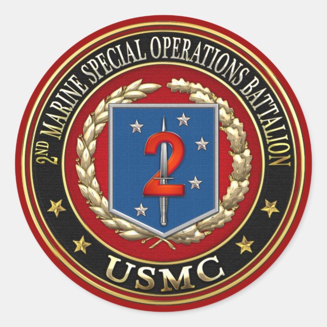 Andra MSOB [3D] Runt Klistermärke (Framsida)