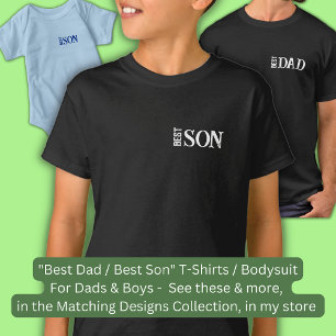Ändra Namn, Bästa SON, Matcha Far Son T Shirt