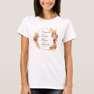 Ändra Namn-datumangivelsen Senora Mami Abuela T Shirt