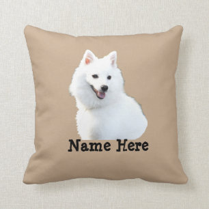 Ändra Namn egen fototext japansk spitz-Hund Kudde