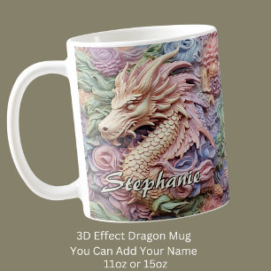 Ändra Namn, Mjuka inklistringar 3D-effektdra Kaffemugg