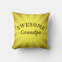 Ändra Namn & text - Fantastisk Grandpa Grandfather Kudde