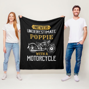 Ändra Namn Underskatta aldrig farfar-motorcykeln Fleecefilt