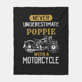 Ändra Namn Underskatta aldrig farfar-motorcykeln Fleecefilt