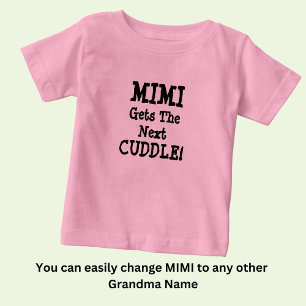 Ändra Namn, valfri text, Mimi får nästa streck T Shirt