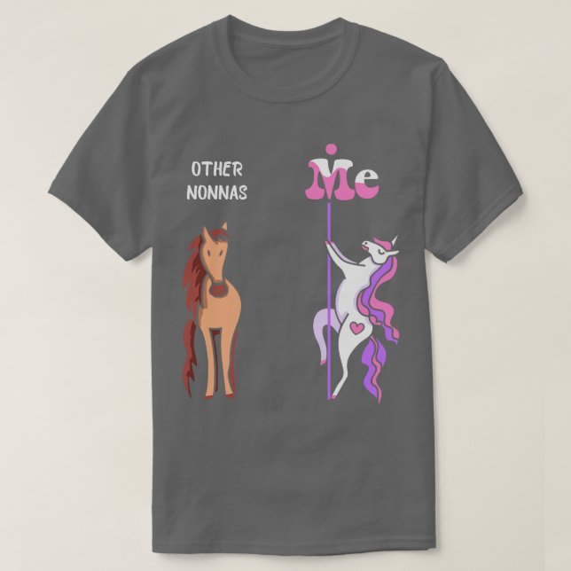 Andra nonnas Me Tee Unicorn Nonna Funny Gift Idea (Design framsida)