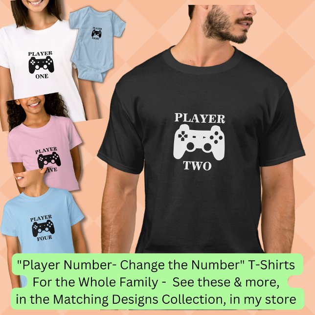 Ändra nummer, spelare en matchande spelare t shirt (Skapare uppladdad)
