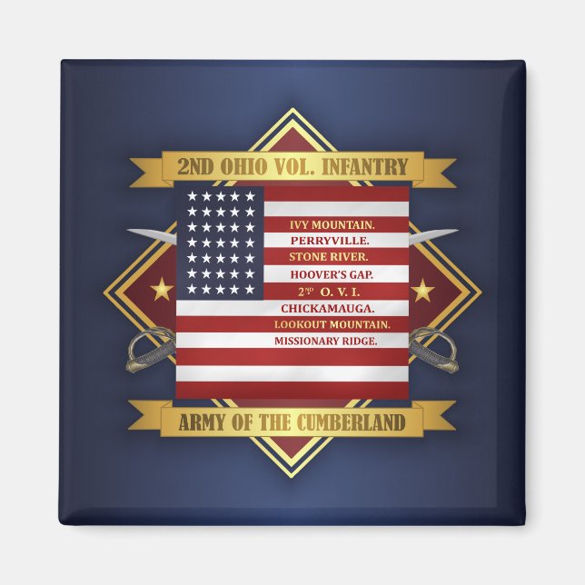 Andra Ohio Volunteer Infantry Magnet (Framsidan)