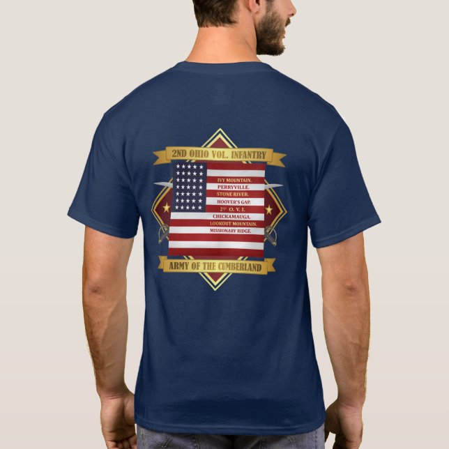 Andra Ohio Volunteer Infantry Tee Shirt (Baksida)