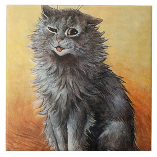“Andra pris på kattshowen” av Louis Wain Kakelplatta