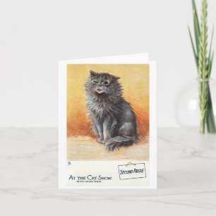 Andra priset vid Cat Show by Louis Wain Kort